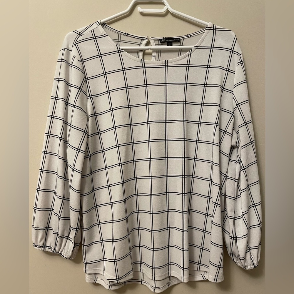 ✨Adrianna Papell Checkered👚 - Size L